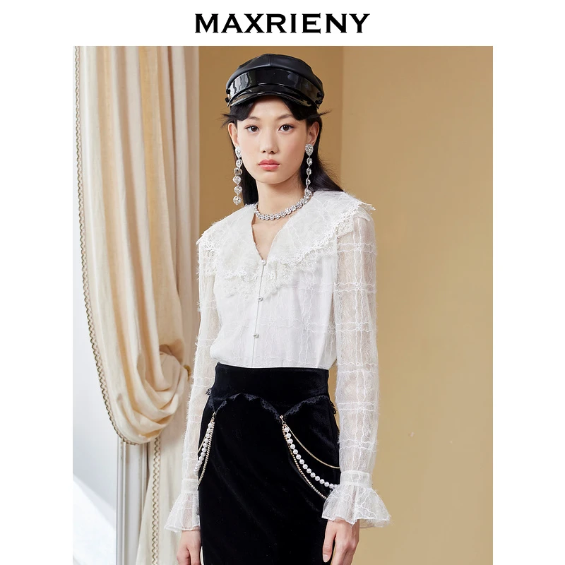 【蜜思仝】MAXRIENY2022蕾丝衫