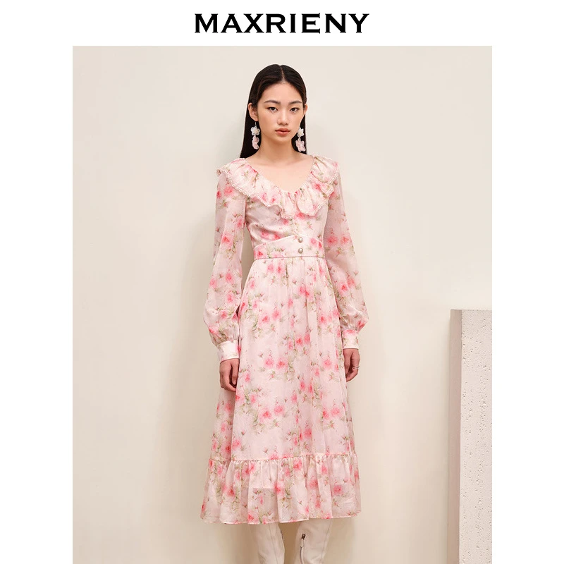 【老板娘夏天】MAXRIENY2023秋连衣裙
