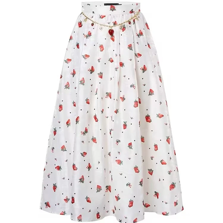 【老板娘夏天】MAXRIENY甜美少女感半身裙夏日中长裙子