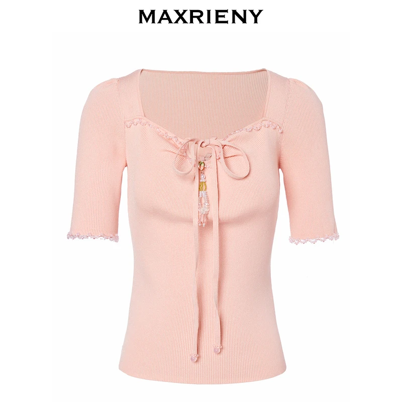 【老板娘夏天】MAXRIENY【商场同款】夏针织衫