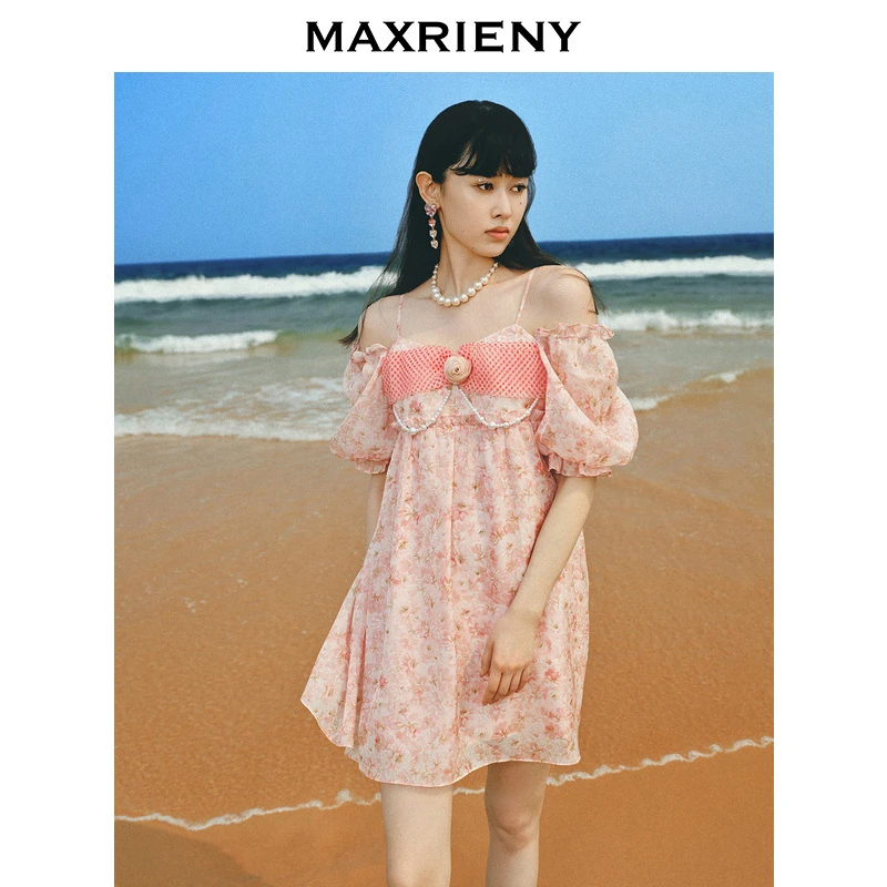 【蜜思仝】MAXRIENY连衣裙碎花