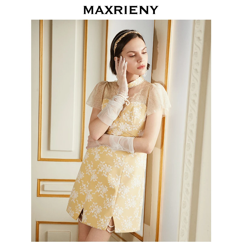 【老板娘夏天】MAXRIENY新款连衣裙女甜美中式