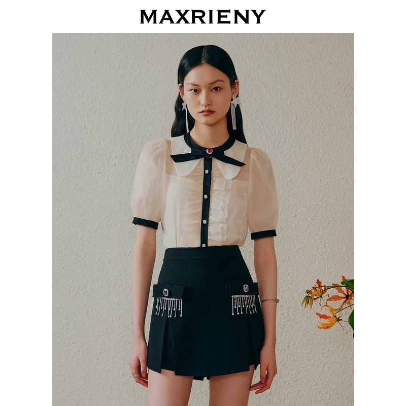 【媛媛女王】MAXRIENY【商场同款】2023衬衫