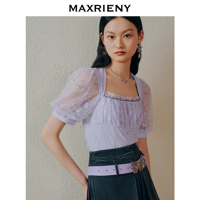 【小余专属】MAXRIENY蕾丝衫MC88TP339