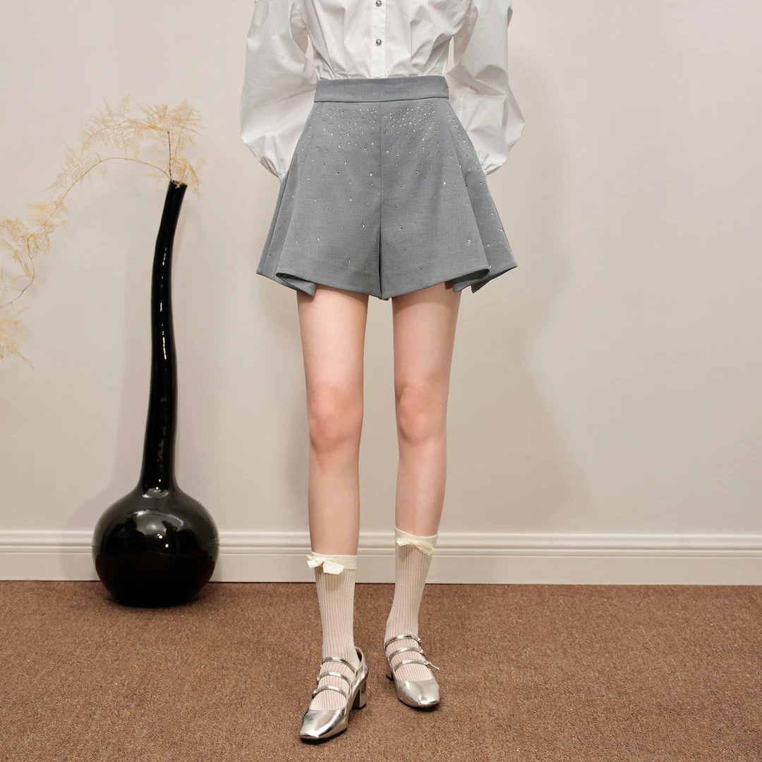 【陈大可专属】MAXRIENY精致休闲裤女秋季裙裤芭蕾风小短裙