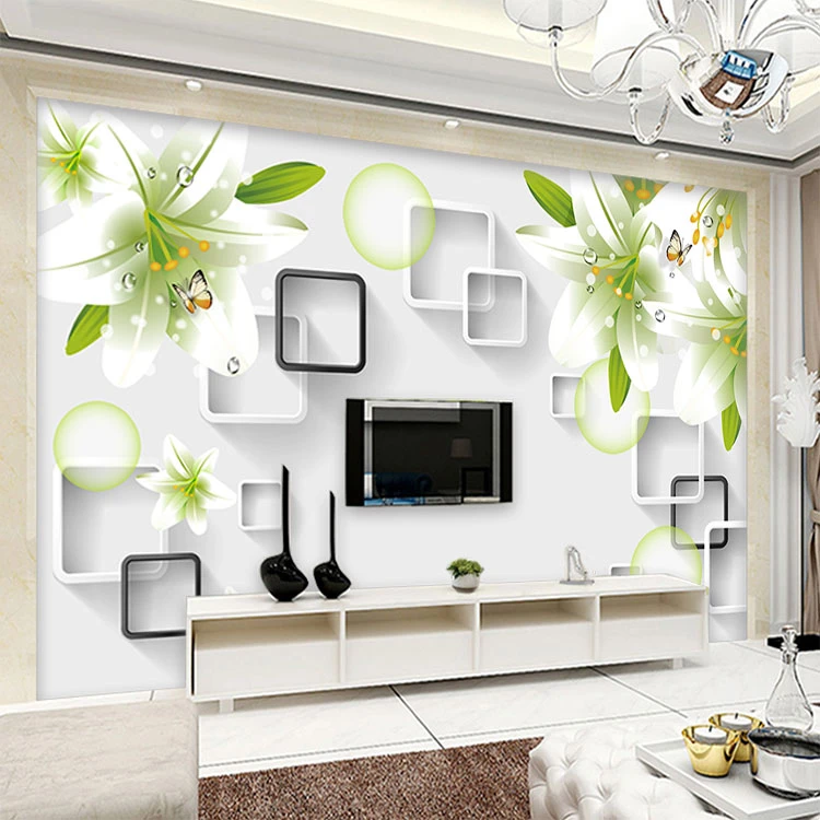 电视背景墙壁画新款客厅墙布竹木纤维碳晶板沙发背景影视墙装饰画