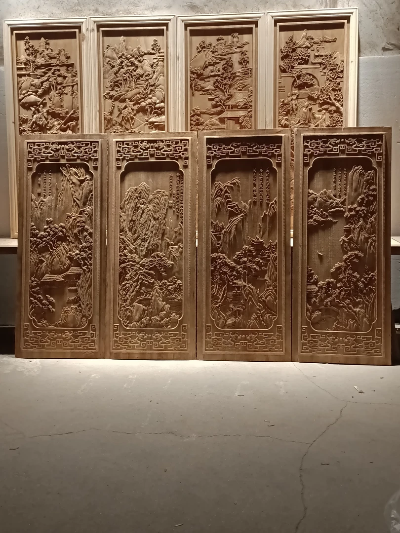 95*38东阳木雕山水（定制类不允许退换货）