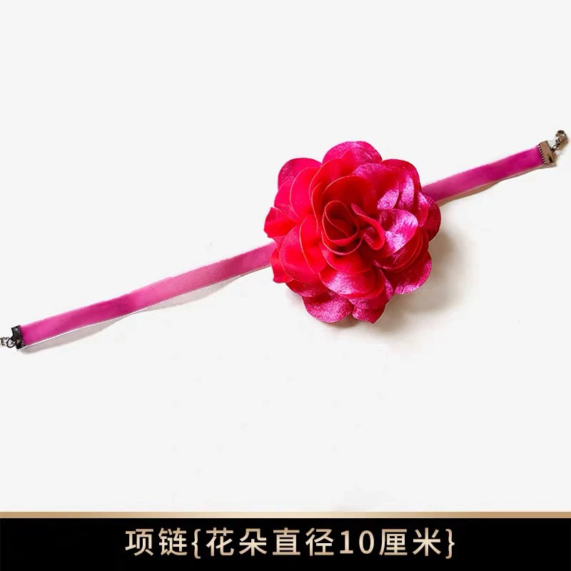 梵羽【挚爱】拉丁舞配饰花朵手链颈链表演比赛配饰百搭手花项花