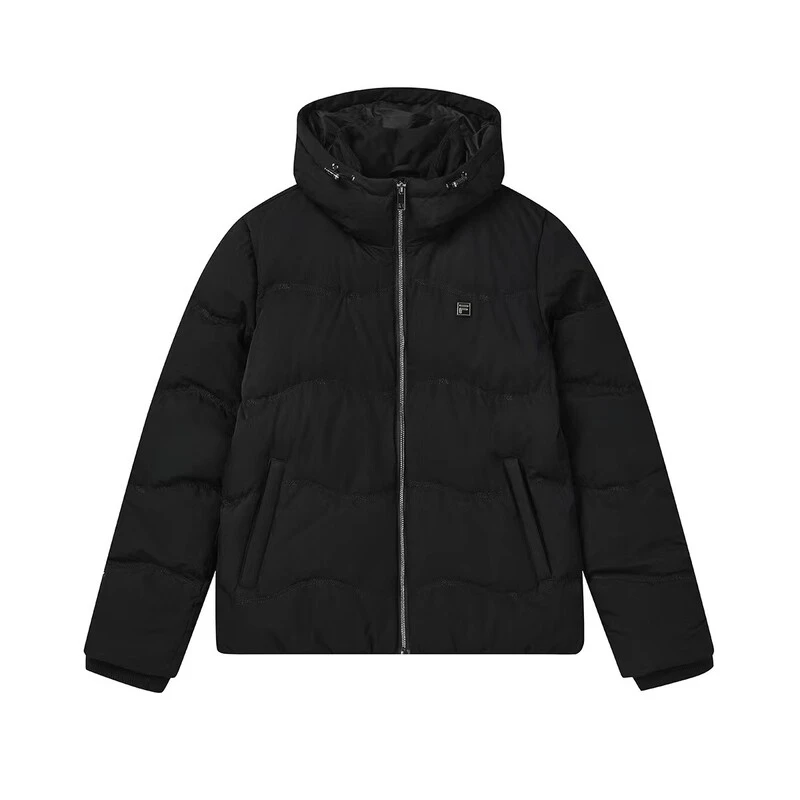 FILA斐乐22新款冬季简约女士时尚休闲连帽外套羽绒服F11W247902F
