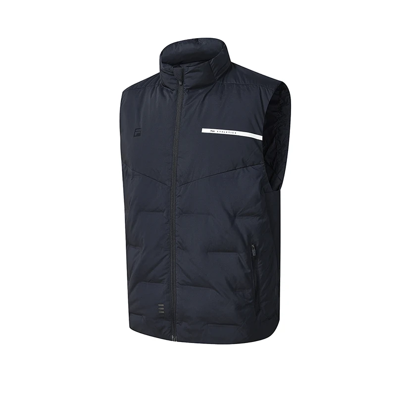 Fila/斐乐【90白鹅绒】黄景瑜同款男立领运动羽绒马甲A11M241922F