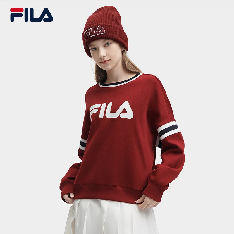 Fila/斐乐女【时尚舒适保暖圆领卫衣】冬季运动套头衫F11W349209F
