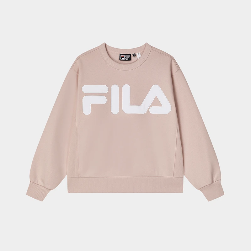 Fila/斐乐女款加绒卫衣运动时尚休闲百搭宽松圆领卫衣F11W349226F
