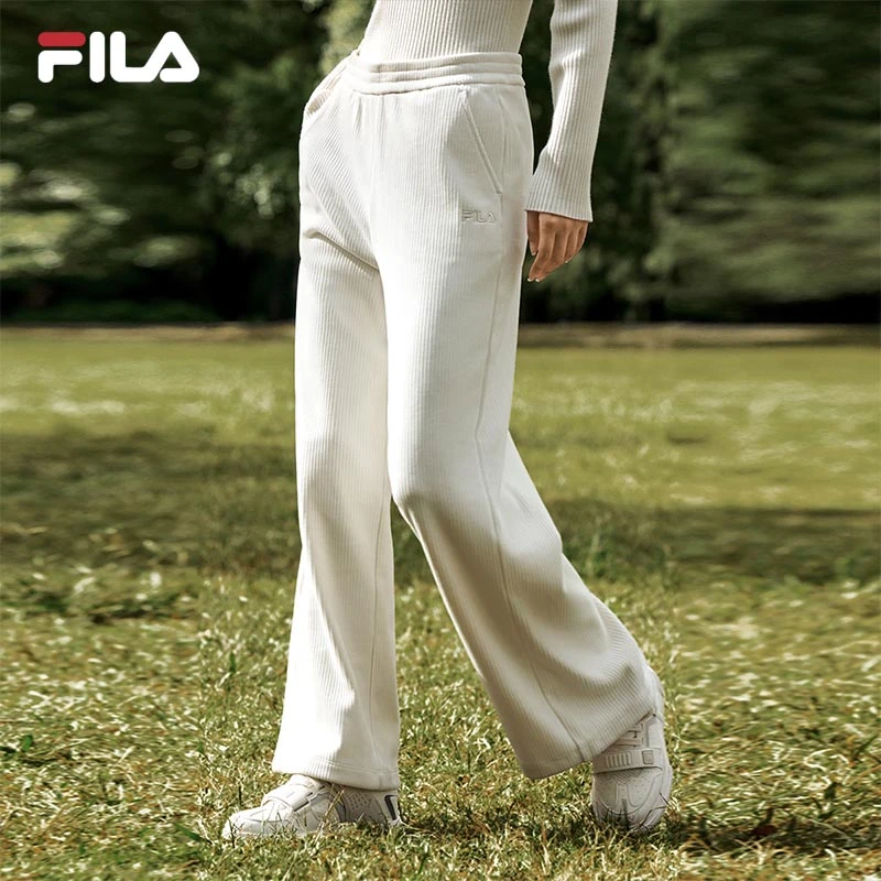 Fila/斐乐2022年高圆圆同款女子时尚休闲阔腿长裤F11W248606F