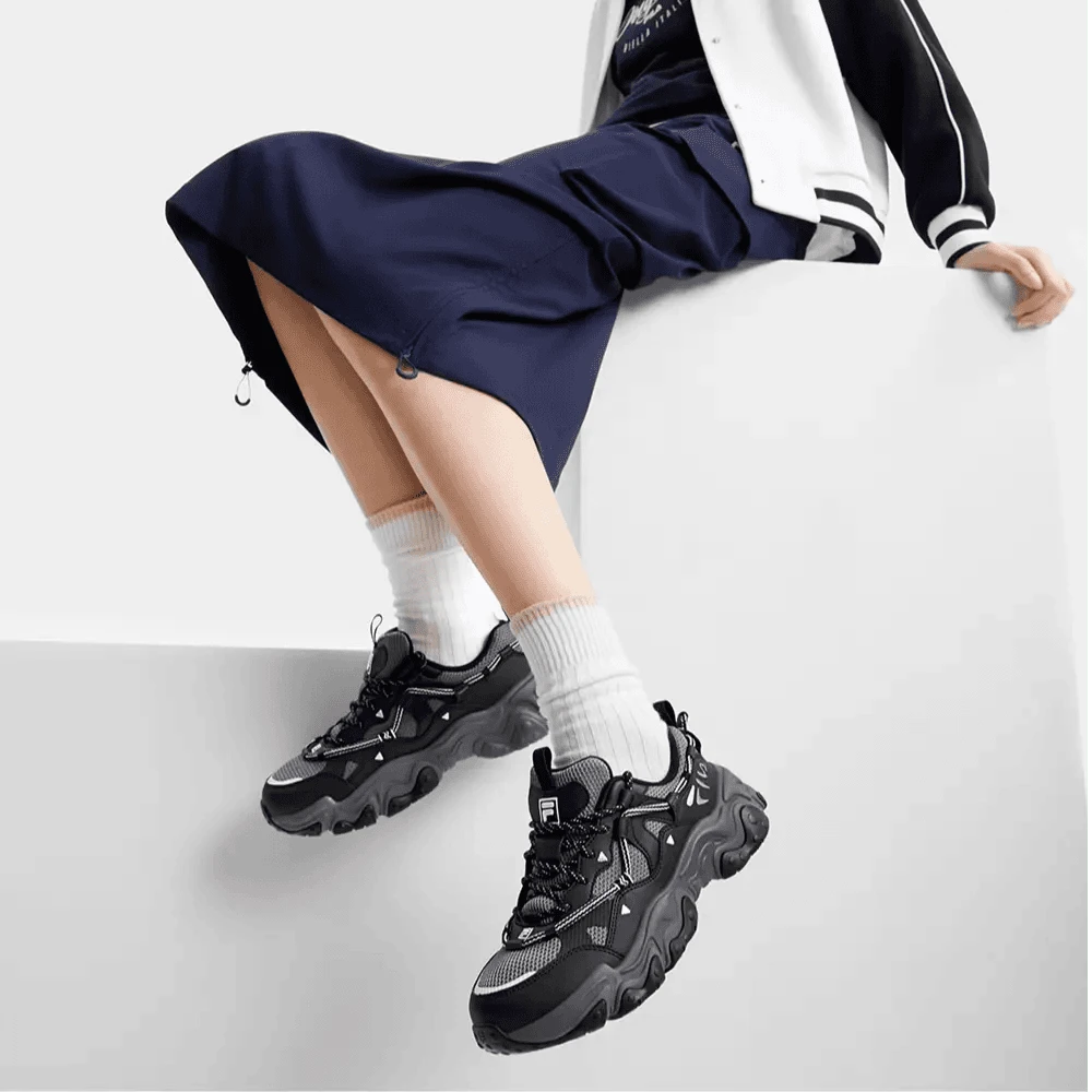 Fila/斐乐雅丹风猫爪5代女款百搭复古运动鞋秋季潮F12W442115F