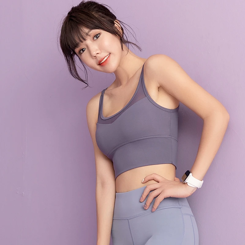Kava Gie运动瑜伽美背交叉防震聚拢定型运动健身文胸背心透气