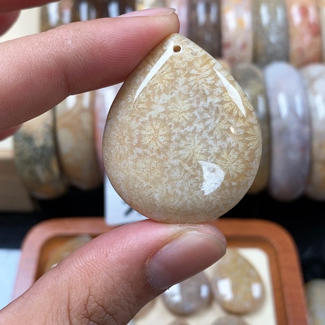 【闪购商品】硅化珊瑚(珊瑚玉)精品吊坠40未镶嵌