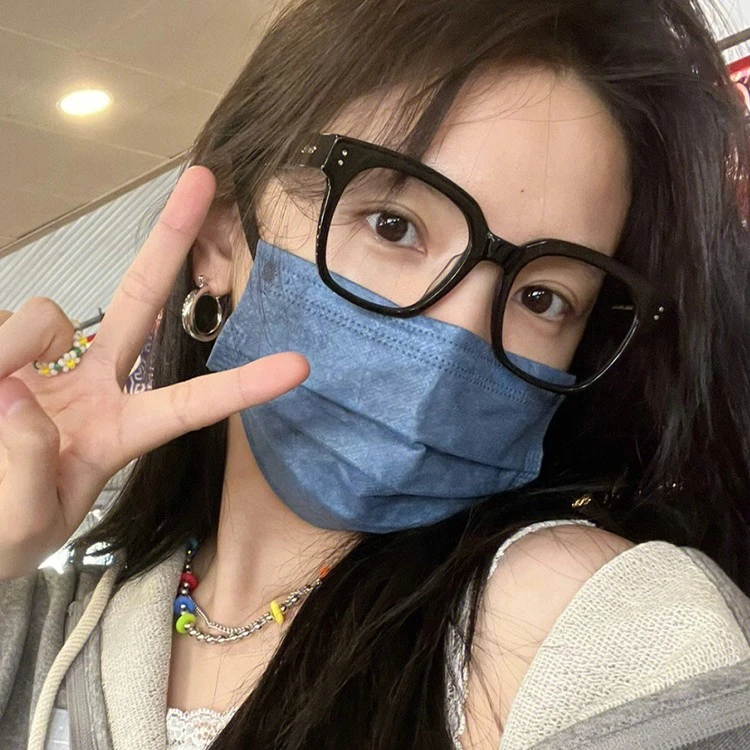 方框显瘦黑框眼镜女近视眼睛男平光素颜神器韩版潮大框防蓝光眼镜