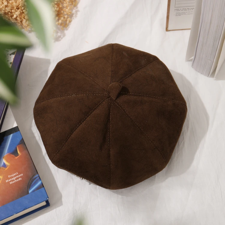 西町村屋韩系复古贝雷帽女秋冬新款气质美拉德百搭帽子XH9D60007