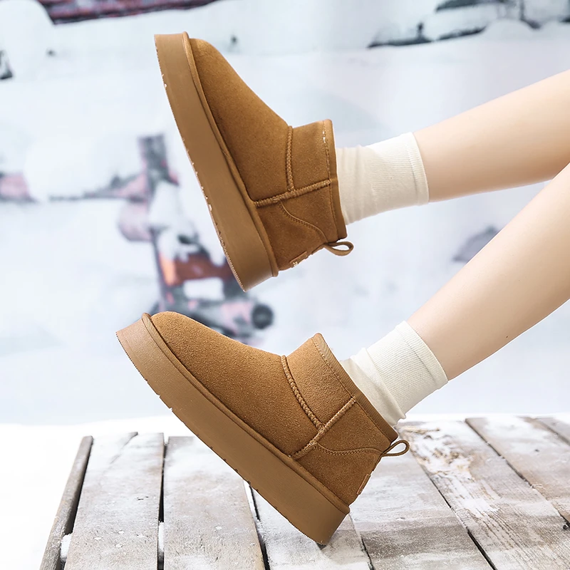 秋冬雪地靴时尚厚底百搭加厚雪地靴