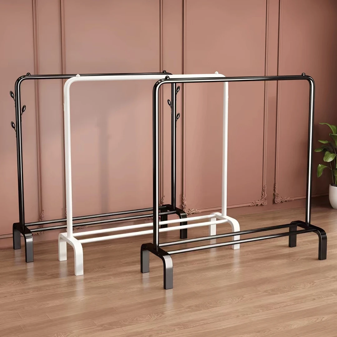 晾衣架子落地立式挂衣架落地架挂衣服架子卧室内网红款挂衣衣帽架