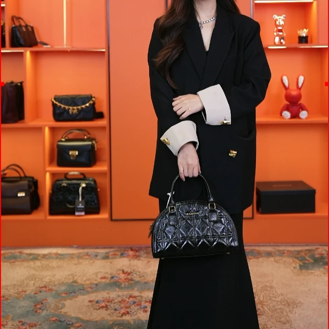 【苏总专属】CF-3268-黑色女士时尚潮流气质腋下包斜挎包