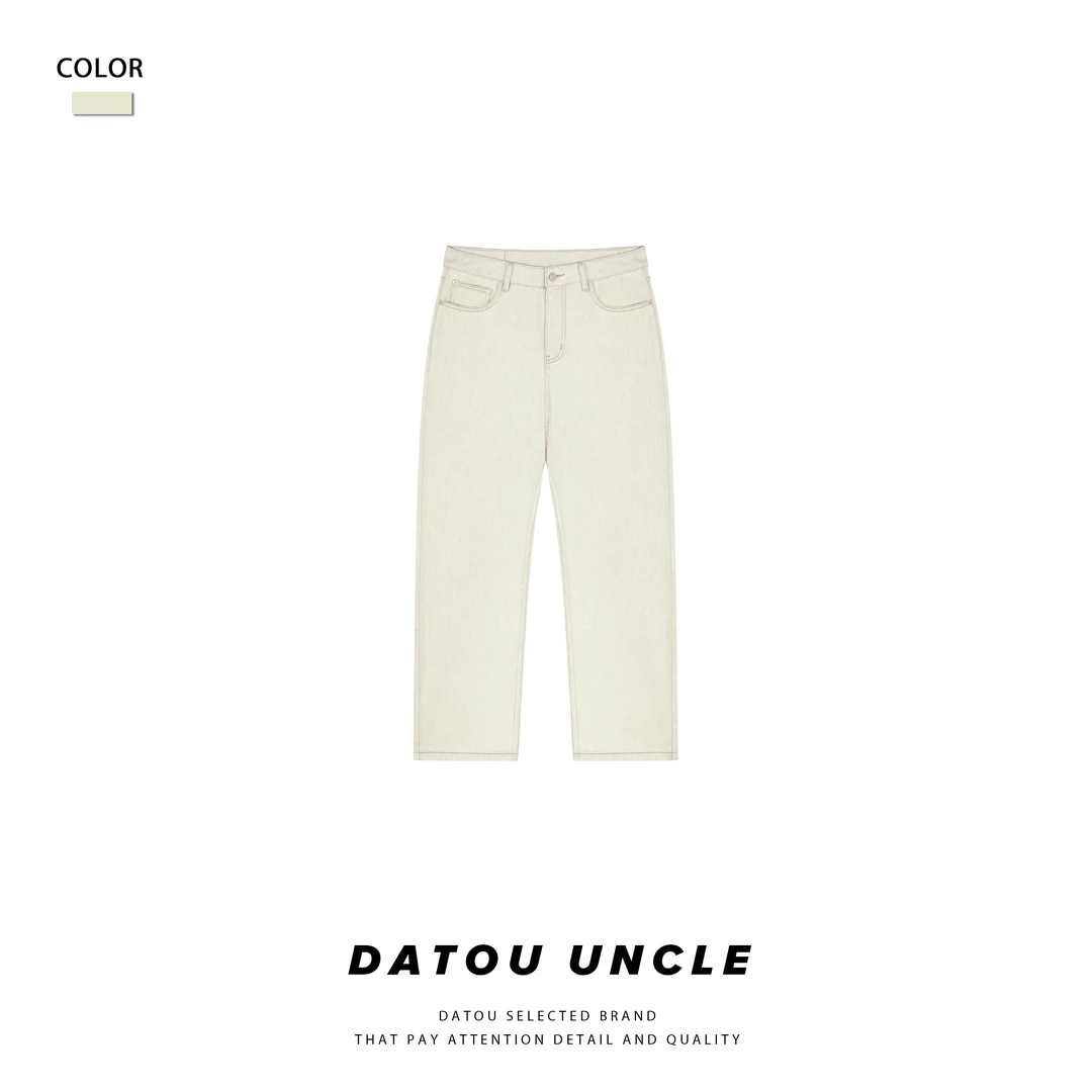 【大头叔叔】冬季色织植绒水洗弹力小直筒牛仔裤DDK1274