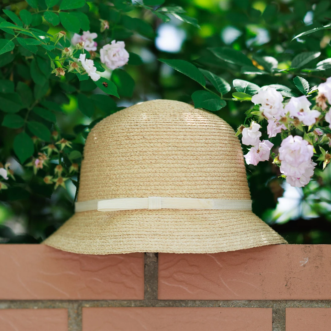 拉菲草显脸小盆帽帽子5CM遮阳防晒日系文艺复古渔夫帽