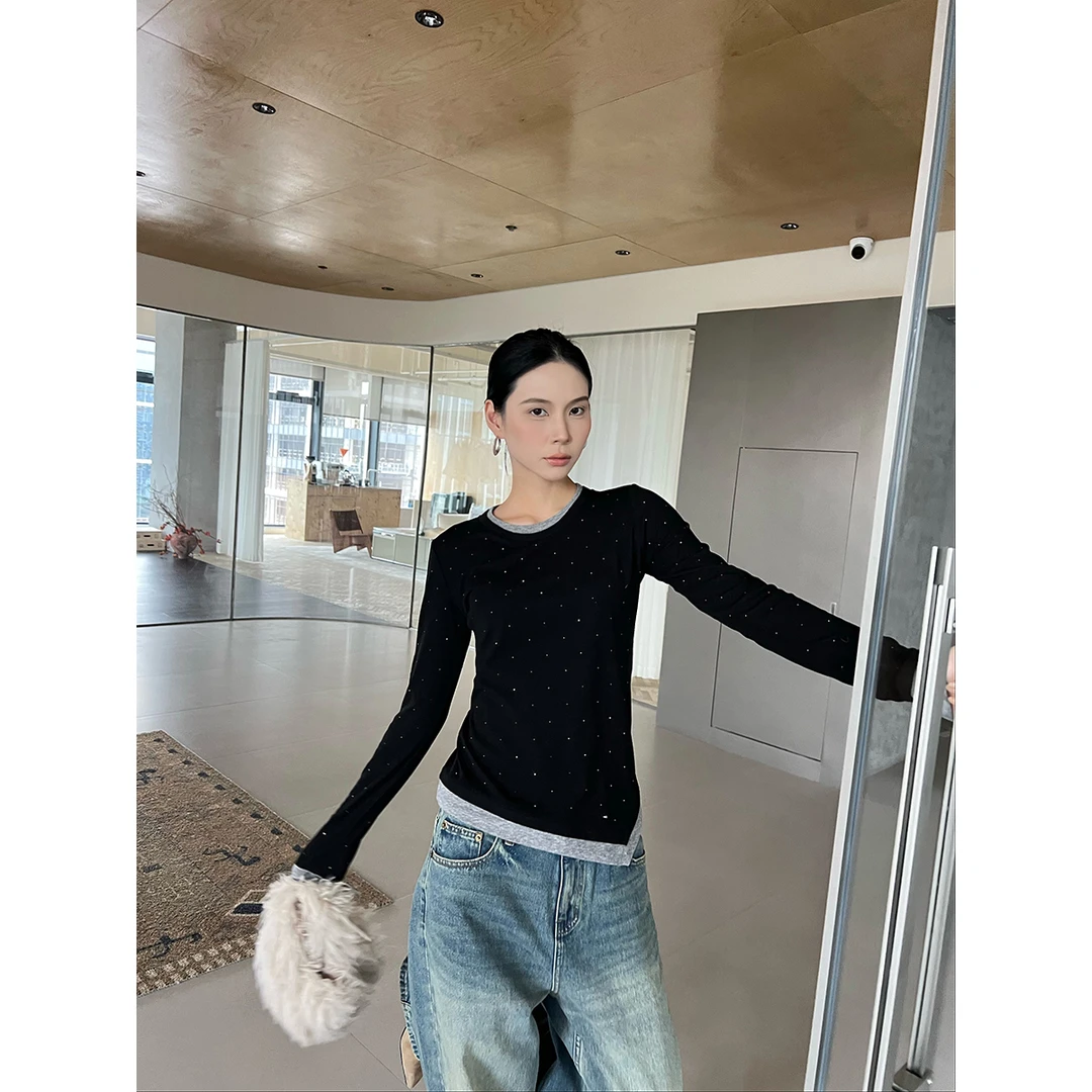 SOLSOL买手店 MANZANILLA设计师品牌24秋冬羊毛天丝烫钻AW030098