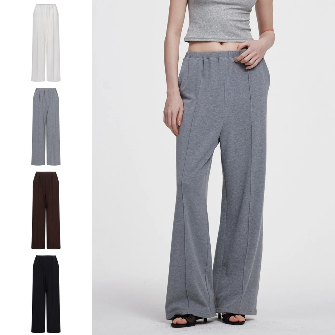 SOLSOL买手店KAJO设计师品牌24秋冬德绒抽绳直筒长裤KJ2024AW038