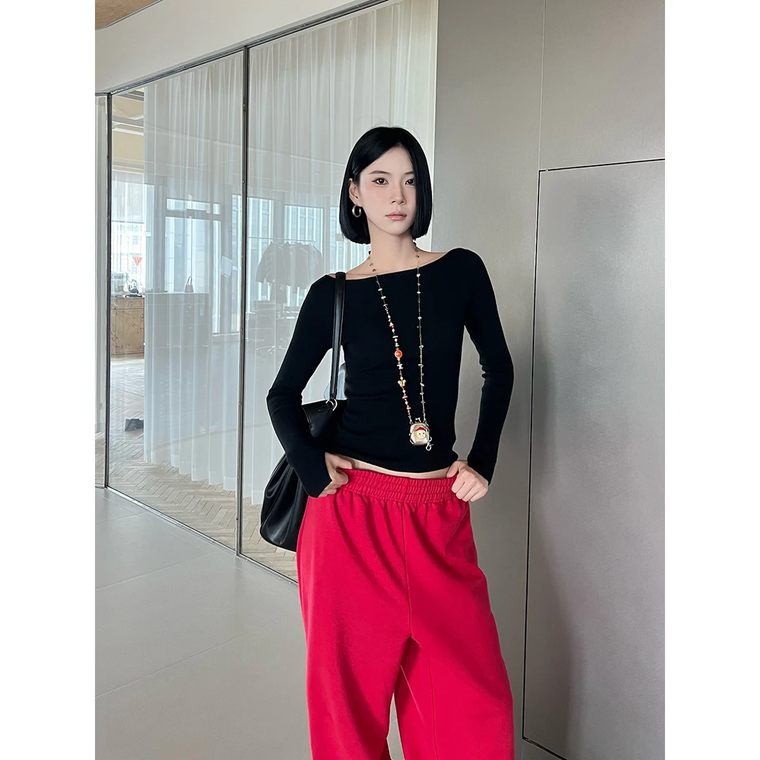 SOLSOL买手店MANZANILLA设计师品牌24秋冬一字领羊毛上衣24040026