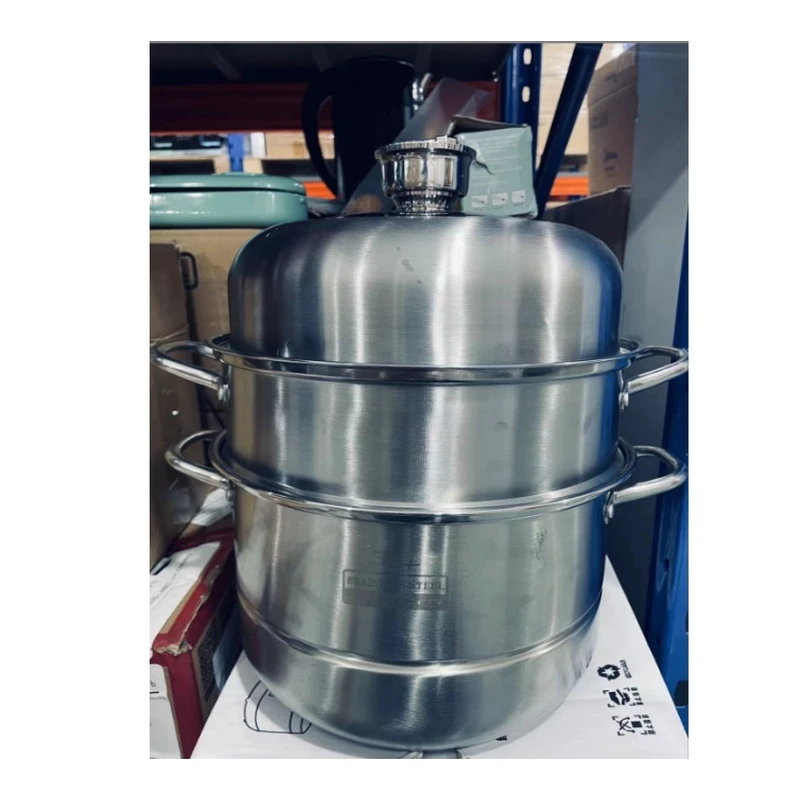 礼品蒸锅复合钢定时器304不锈钢多功能蒸煮锅