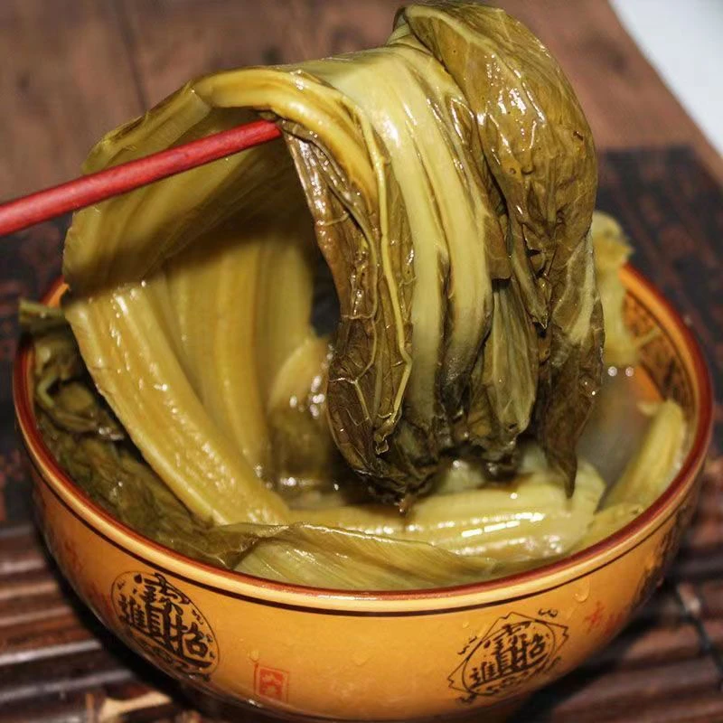 贵州特产无盐酸菜新鲜青菜酸老坛酸菜鱼开胃豆米下饭菜2斤9.9包邮