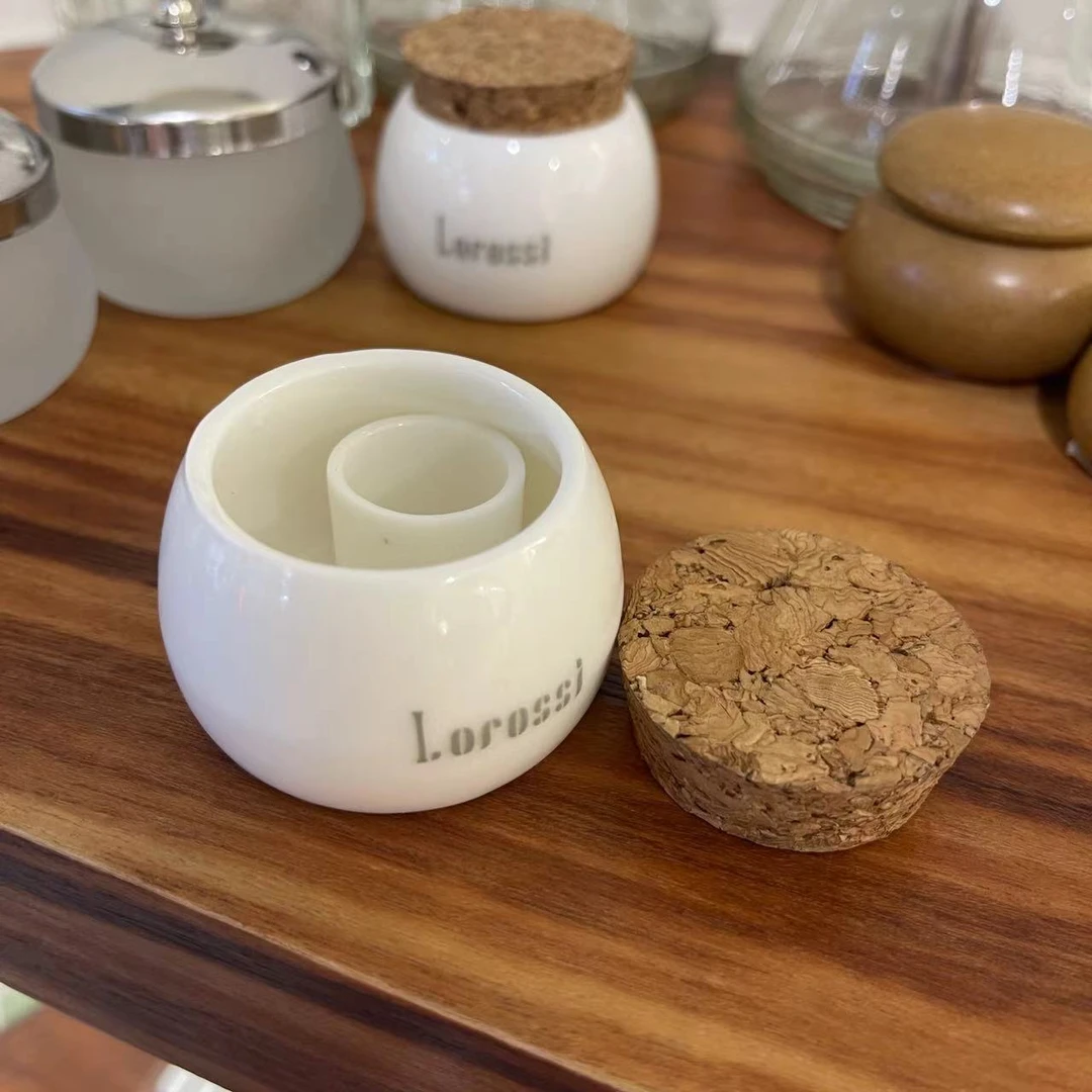 【1个】白色鸳鸯美甲洗笔杯-老包美甲工具高端局专场
