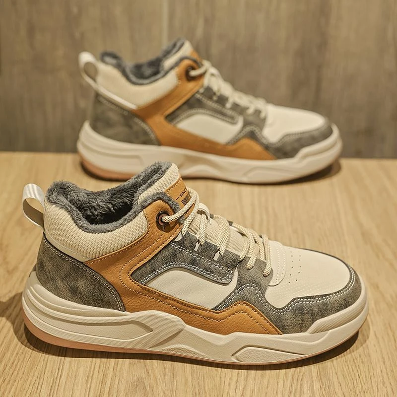 ASH CASSIE冬季高帮鞋男2024冬季新款加绒保暖棉鞋中帮休闲运动鞋