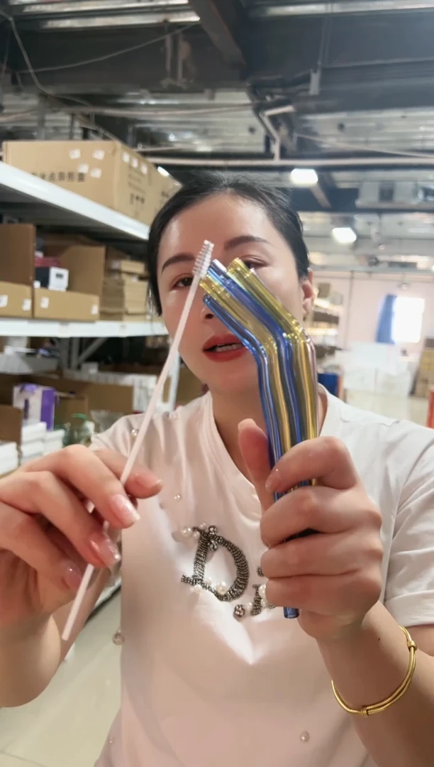 【闪购商品】彩色吸管随机8只装+吸管刷