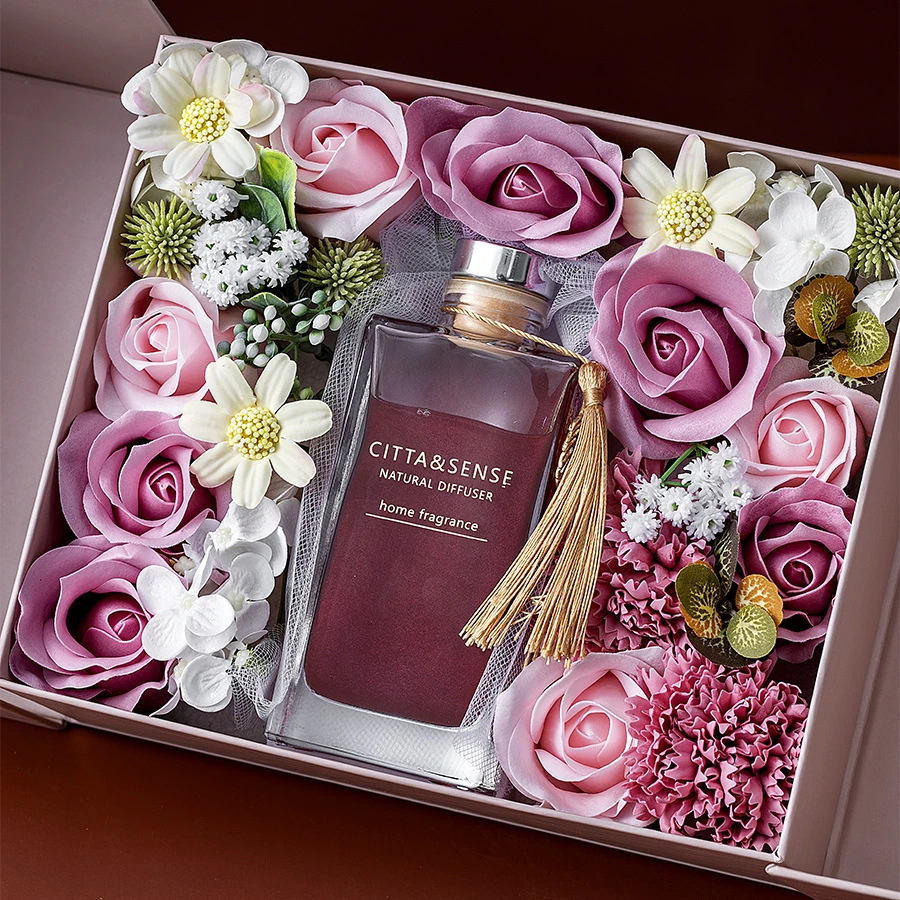 法国街区香味鎏金香薰无火花香卧室女生淡香家居礼物高颜值大气