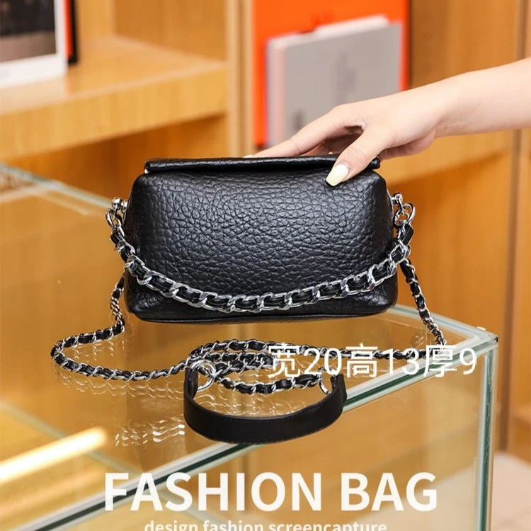 [品牌正品]泡泡牛皮包小众轻奢手机包化妆包单肩斜挎包女