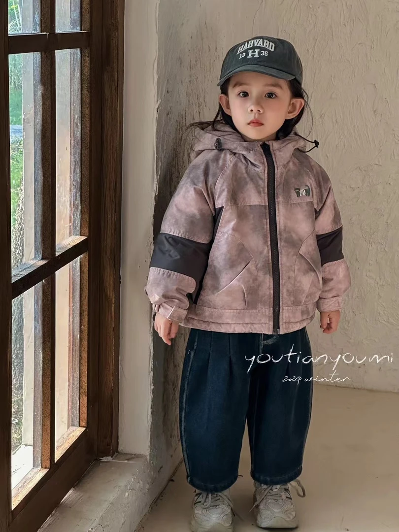 24086【有田有米】韩版撞色冲锋衣外套 Keke