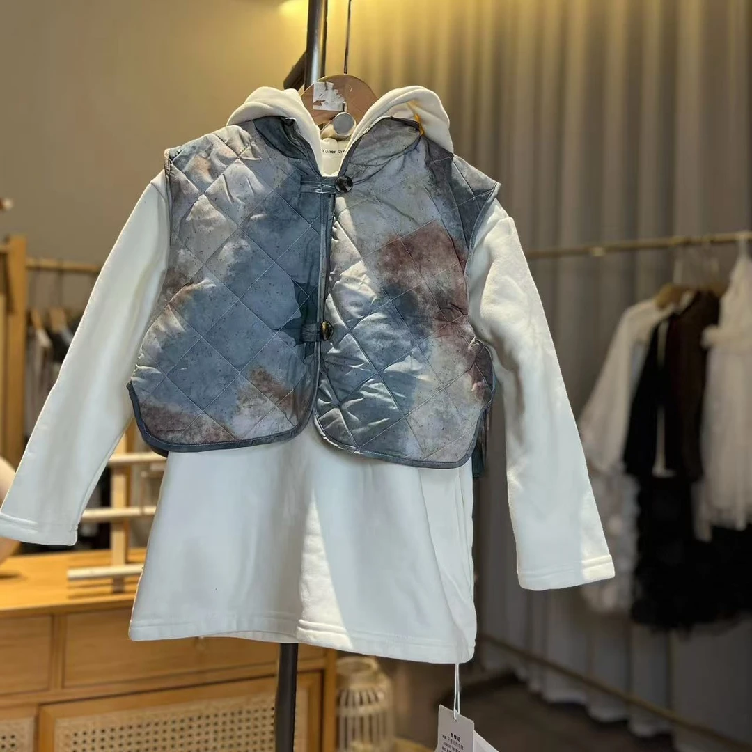 63W160韩版扎染背心两件套                           Keke