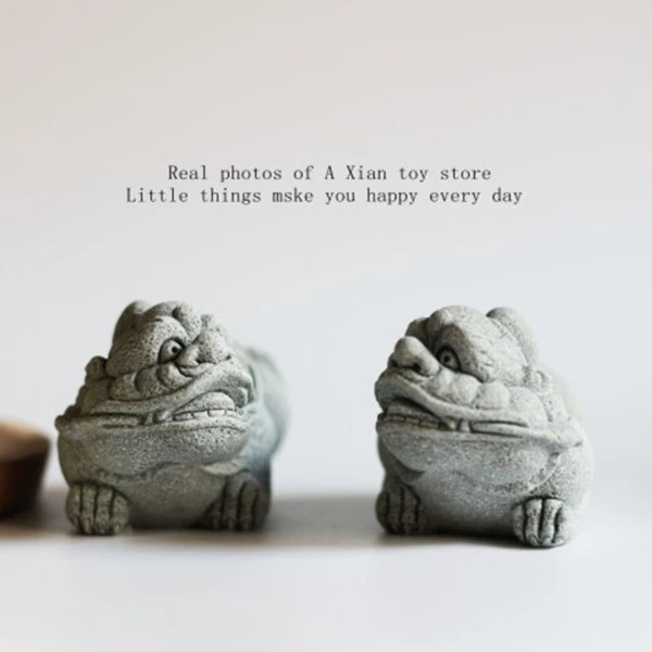 闲着买一对貔貅工艺品帮你坐镇摆件貔貅摆件可爱摆设狮子雕塑