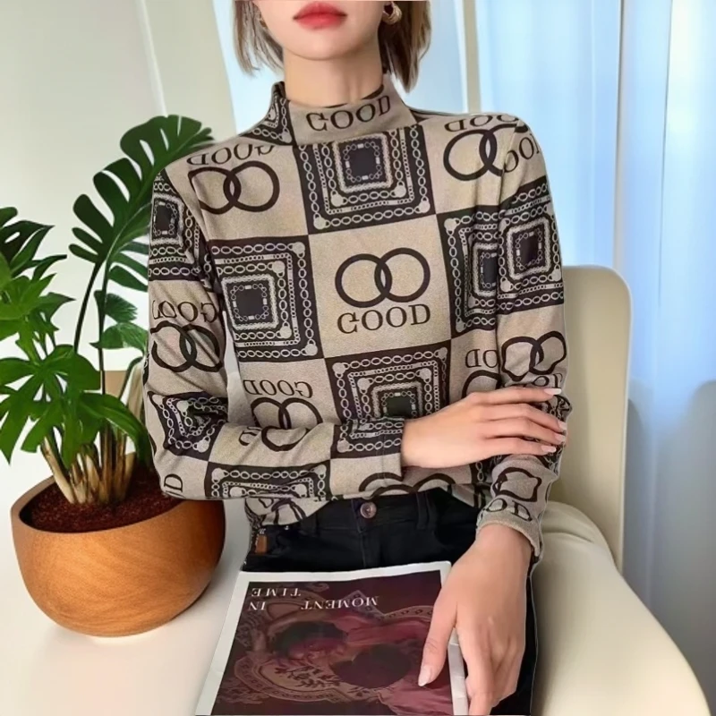 【宝藏衣橱上新】秋冬季半高领打底衫女士遮肉显瘦内搭保暖时尚小衫