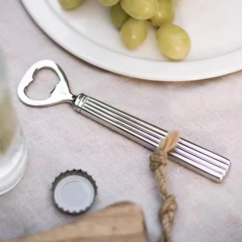 Georg Jensen乔治杰生 BERNADOTTE系列 家用条纹轻奢不锈钢开瓶器