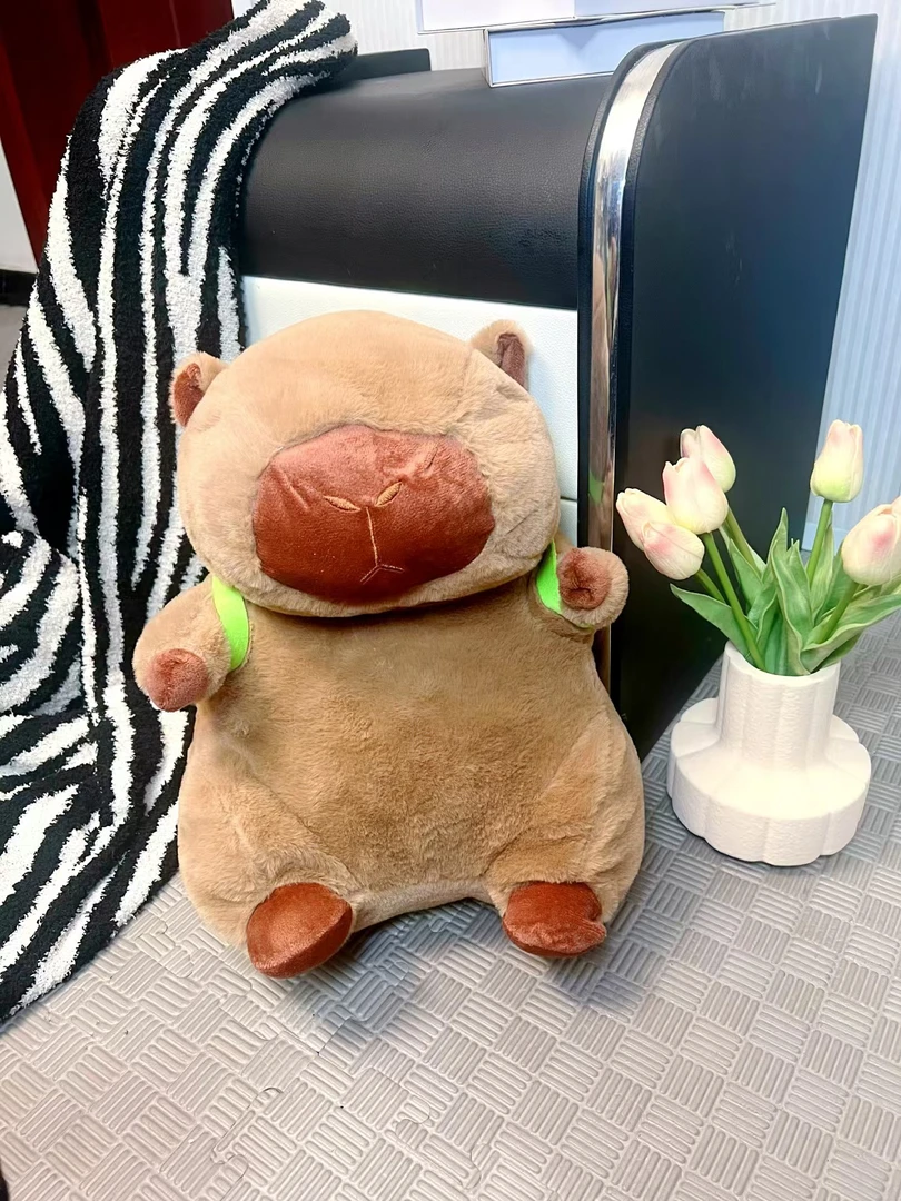 40㎝水豚玩偶卡皮巴拉毛绒玩具生日礼物网红可爱布娃娃抱枕