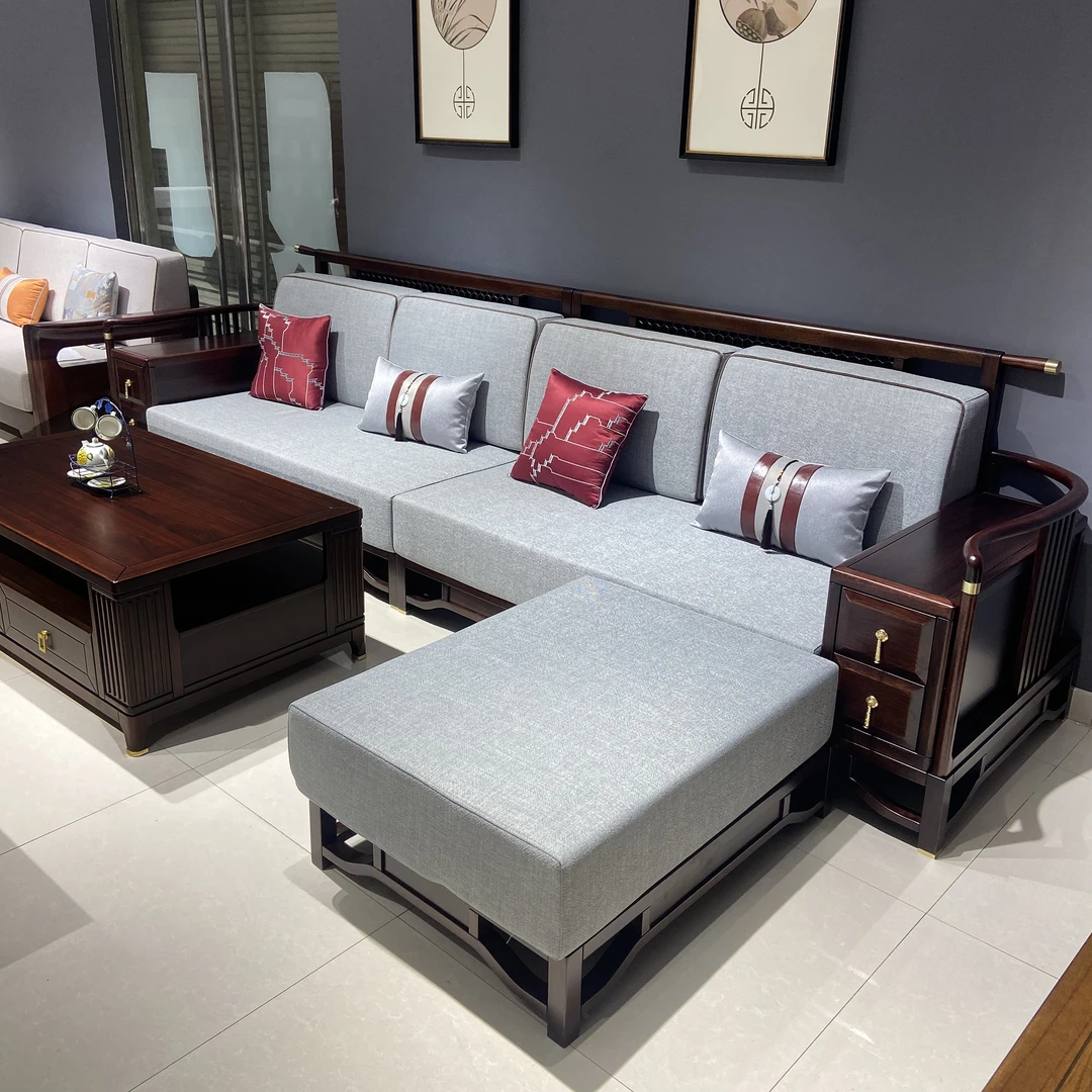 匠彩之韵新中式实木沙发家用组合古典新中式大小户型实木客厅沙发