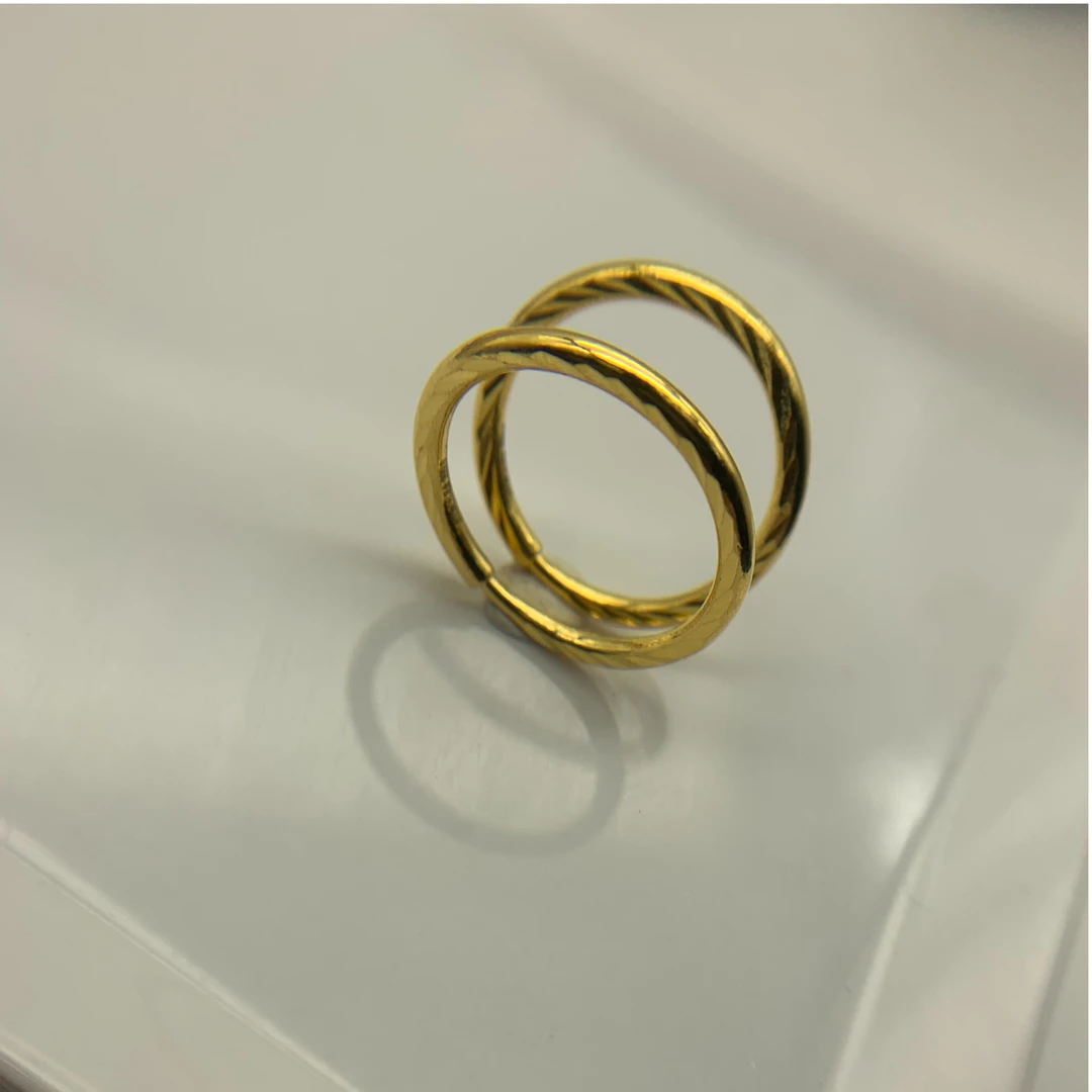 足金9999  车花耳环时尚经典精致百搭简约精美轻奢气质