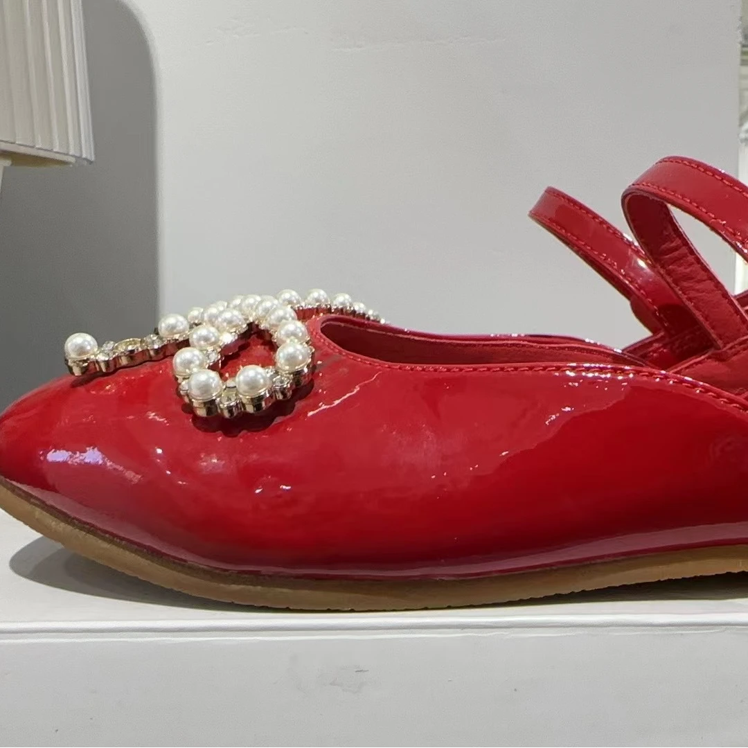 【SS009】红色漆皮公主鞋