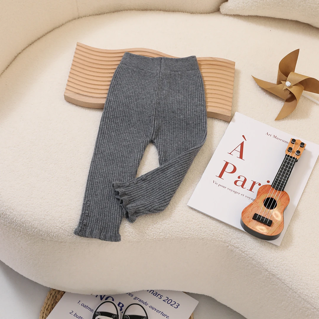 宝宝绒反季裤子儿童女童针织打底裤长裤秋冬春秋