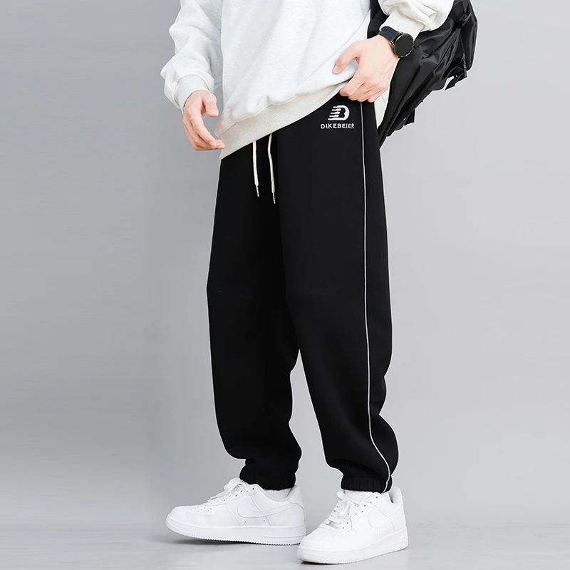 【重磅棉 580g】青少年学生裤子秋冬季加绒加厚潮流束脚休闲卫裤男