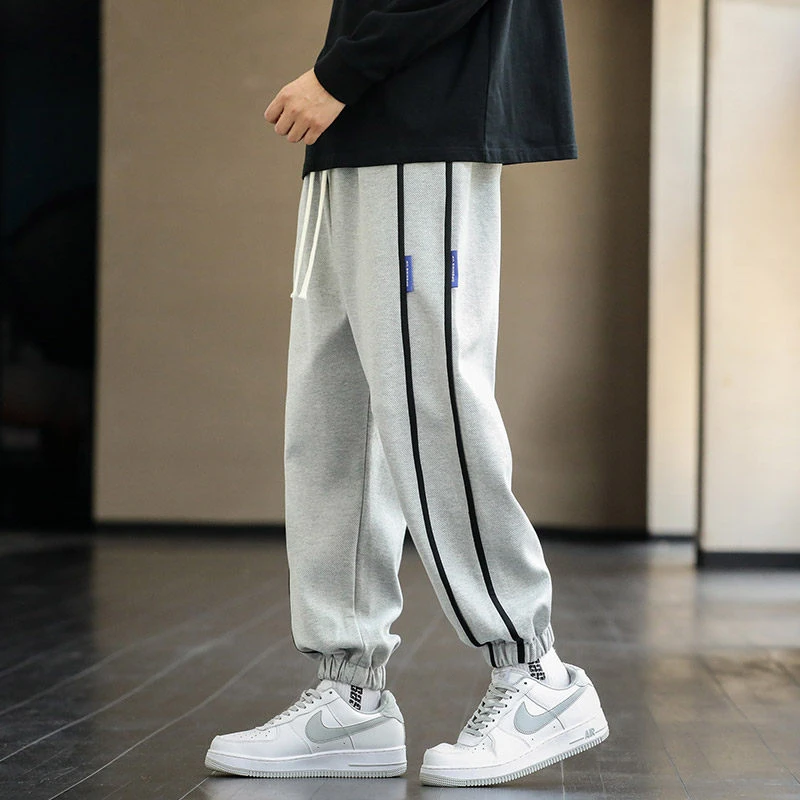 青少年男装2023秋季新款束脚卫裤初高中学生潮流百搭休闲束脚卫裤