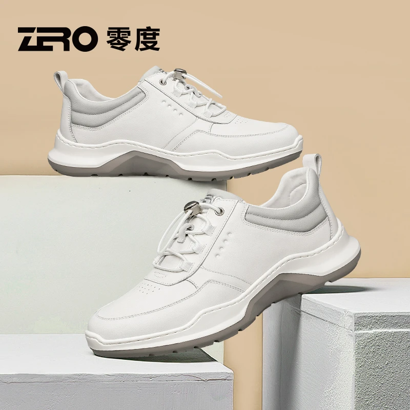 【欧若风】零度男鞋休闲皮鞋舒适羊皮内里鞋子时尚百搭机能风户外鞋